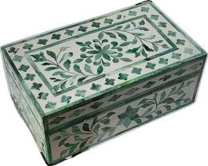 Cajas de joyería con incrustaciones de hueso grabadas con láser hechas a mano únicas opciones personalizables para almacenamiento seguro de joyas exportador indio - Product Image 6