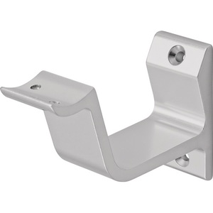 HERMETA 3552 Aluminum Handrail <b>Bracket</b> <b>Silver</b> Anodized with Curved Surface Premium Quality <b>Brackets</b> - Product Image 1