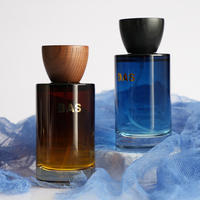 Flacon de parfum vide en verre transparent de 50 ml et 100 ml, design élégant, avec base cannelée et coffret, pour marque privée, excellent rapport qualité-prix