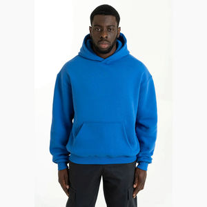 Sudadera con Capucha de Alta Calidad para Hombre, Diseño de Bolsillo, Color Sólido Informal, Sudadera Regular Personalizada, 100% Algodón, Lavado Ácido - Product Image 1