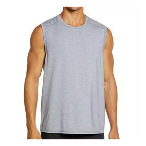 Débardeur sportif de gymnastique à séchage rapide pour hommes, chemise sans manches respirante pour l'entraînement d'été - Product Image 1