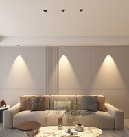Décoration intérieure, lampe de plafond mince à trois couleurs, spot LED encastré, lumière intérieure à intensité variable