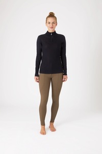 Suéteres de montar elegantes para mujer diseñados con suéteres de mujer ecuestres reforzados de material suave transpirable ajustados a medida - Product Image 3