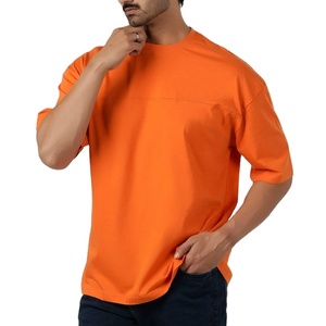 Oversize Wholesale Plus Size Summer Wear Comfortable <b>T</b>-<b>Shirt</b> Solid Color <b>Longline</b> Baggy Down Shoulder Lightweight Fabric - Product Image 4