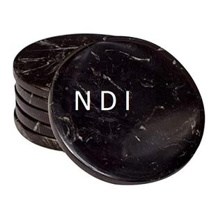 Set Of 4 Eco Friendly Coaster for Coffee Tea Cup <b>Dinner</b> Party <b>Table</b> Top Tea Coaster Set Sustainable Quality Marble Coaster Set - Product Image 5