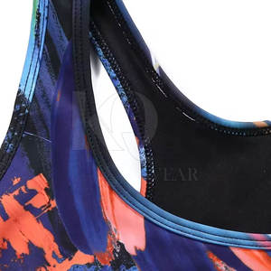 Sujetador deportivo de alto impacto para mujer, acolchado, con tirantes ajustables, malla transpirable, para correr, yoga, fitness, entrenamiento, ropa deportiva atlética frontal - Product Image 3