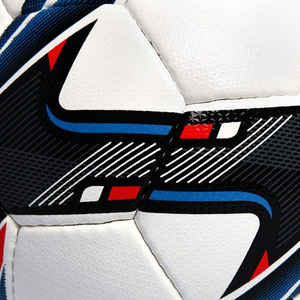 Ballon de football en cuir PU durable cousu à la machine de taille 5 blanc bleu noir personnalisé pour l'entraînement d'équipe et les clubs - Product Image 3