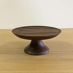 Pedestal único diseño hecho a mano forma redondeada pastel de cumpleaños soporte para servir para fiesta celebración pastel de madera - Product Image 6