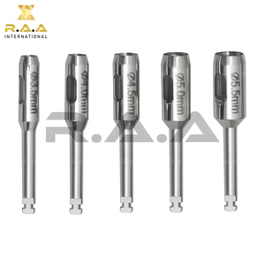 Stainless Steel Low Speed Dental Tissue <b>Punch</b> and Bone Drill Bur <b>Set</b> Class I 3-Year Warranty for Surgical Preparation - Product Image 2