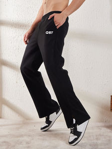 Pantalon de Jogging en Polaire de Coton de Couleur Unie de Haute Qualité Unisexe Logo Personnalisé Vêtements de Sport d'Été Pantalon pour Homme à Taille Élastique - Product Image 6