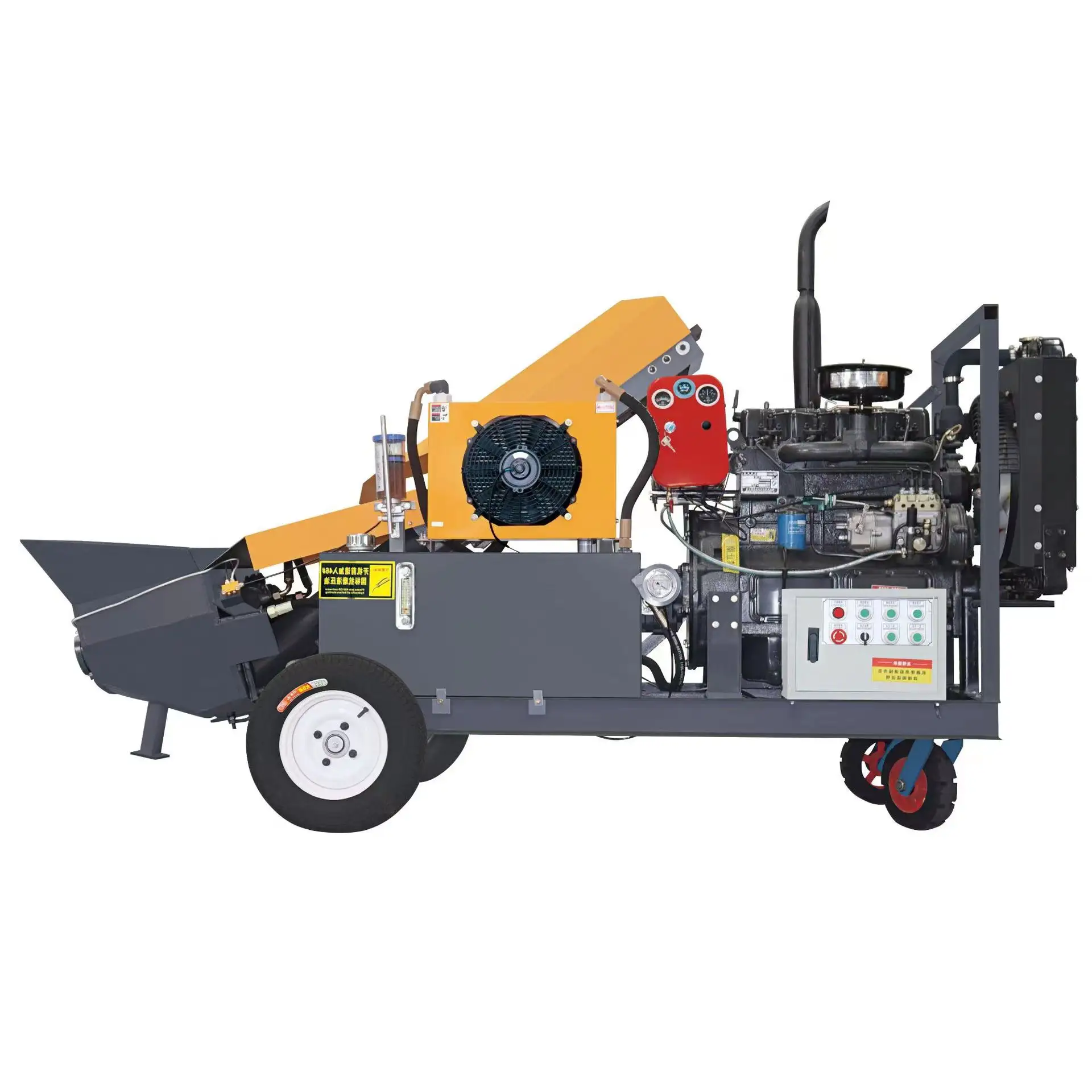 HOT Selling Mini Concrete Diesel Mobile Electric Concrete Transfer Pump mobile-concrete-pump Vietnam Provided Screed Pump 20M