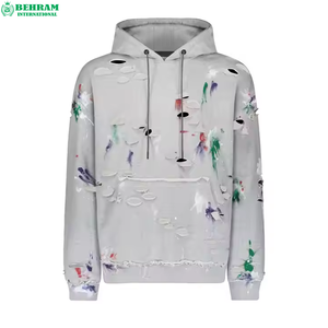 Sweat-shirts à capuche unisexes vintage de haute qualité, effet délavé, 100% coton molletonné/éponge française, impression DTG écologique - Product Image 6