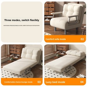 Divano Letto Multifunzionale Pieghevole ed Estensibile per Soggiorni <span class=keywords><strong>di</strong></span> Piccole Dimensioni, Divano per Ufficio, Riposo o Relax Durante il <span class=keywords><strong>Giorno</strong></span> - Product Image 4