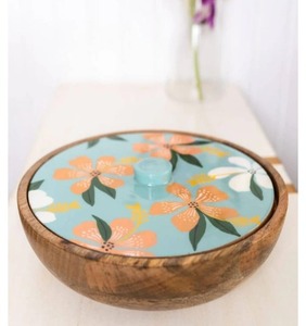 Ensaladera de madera de forma ovalada con cuencos de madera para servir, artículo de vajilla de madera para decoración del hogar de proveedor indio - Product Image 6