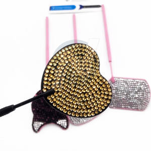 Baby Pink <b>Heart</b>-<b>Shaped</b> Eyelash Mirror for Lash Artists Stainless Steel Material - Product Image 1