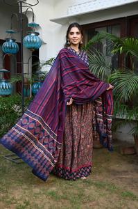 Lehenga Choli Tradicional India Pakistaní con Estampado a Mano, Blusa Choli 100% Algodón para Mujer, Ropa de Fiesta para Todas las Temporadas, al por Mayor - Product Image 6