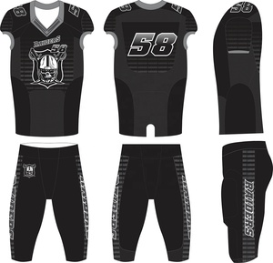 Conjuntos de Uniformes Deportivos de Fútbol Americano Personalizados, Transpirables, de Manga Corta - Product Image 6