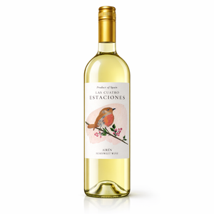 Las Cuatro Estaciones - Vino Blanco Semidulce 100% Airen 11% ABV Vino Blanco Español 750ml - Product Image 1