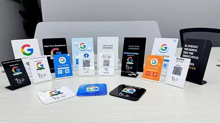 ร้อนขายแตะเพื่อรีวิวการ์ด NFC 504 ไบต์ NTAG215 ชิปการ์ดรีวิว Google