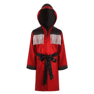 Best Selling Custom Made <b>Boxing</b> <b>Robe</b> with Hood High Quality Jiu Jitsu Kimono Men Full Length <b>Boxing</b> <b>Robe</b> with Hood - Product Image 1