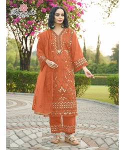 Turkish Abaya with Embroidered Beaded Chiffon and Modest Dress Kaftan Robe Two Piece Set High Street Style for Women - Product Image 5