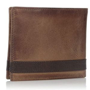 กระเป๋าสตางค์หนังแท้ผู้ชาย แบบเปิด ขนาดสั้น ทนทาน แฟชั่น คุณภาพพรีเมียม ผิวเรียบ  รับสกรีนโลโก้ตามสั่ง - Product Image 4