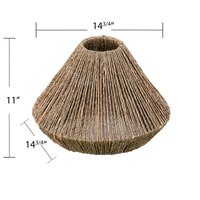 Nouvelle suspension minimaliste européenne en jute, style traditionnel français, taille personnalisée, pour salon et hôtel.