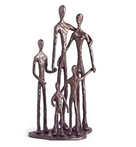 Beautiful Metal Couple Statue Lovers Sculpture Desktop Ornament Couple Figurine Dancing Couple Showpiece - Product Image 3
