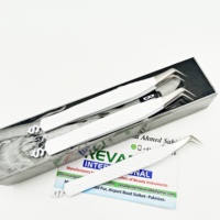Pince à épiler professionnelle en métal pour extensions de cils, anti-statique, à pointe fine, de précision, durable, avec logo personnalisé gratuit, pour volume et usage privé
