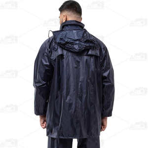 High-Visibility Reflective Rainproof Workwear Jacket for Construction Security <b>Detachable</b> Hood Front Zipper Closure Canvas Solid - Product Image 6