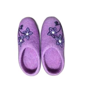 Lady Indoor <b>Slipper</b> Soft <b>Wool</b> Upper Material Disposable Anti-Slippery and Anti-Slip Features - Product Image 3