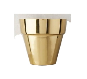 Maceta de calidad superior chapada en oro, decoración del hogar, nuevo diseño, esquinas del hogar, uso de molde, maceta de flores - Product Image 1