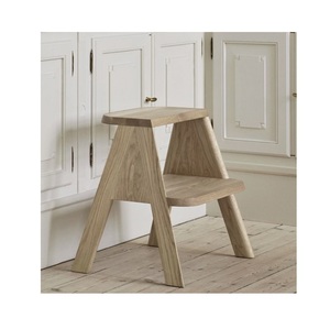 Taburete de Madera Rústico Hecho a Mano con Acabado Liso, Ideal para Niños y Adultos para Alcanzar Armarios Altos y Tareas Domésticas - Product Image 4