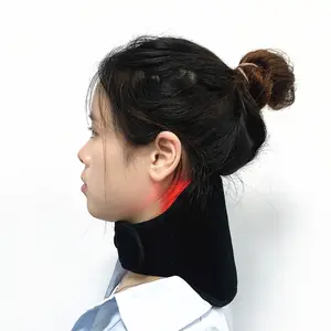 Cinturón de cuello superfino eléctrico portátil, dispositivos de salud y bienestar para aliviar el dolor de cuello Led, envoltura de terapia de luz roja infrarroja