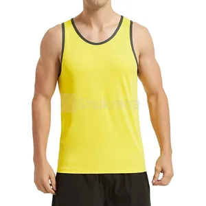 2024 Sommer günstiger Preis Tanktop Herren ärmellos OEM-Service neue Mode Herren Stringer Tanktops individuelles Logo Übergröße Tanktop