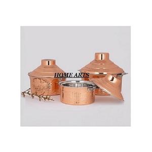 Ensemble de 3 plats à gratin ronds, design doré poli, plat à nourriture chaude, qualité supérieure, plat à riz, plat à nourriture chaude - Product Image 6