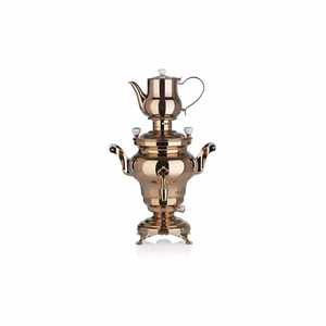 Odessa 3-Liter Copper Plated Electric Samovar 2200W <b>Tea</b> <b>Maker</b> with Adjustable Thermostat for Parties - Product Image 1