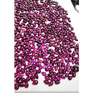 780ชิ้น9X6มม. ลูกแพร์ Cabochon 1260 CTS ชุดพลอยโรโดไลต์โกเมนธรรมชาติเครื่องประดับหินหลวมยอดขาย Iroc - Product Image 3