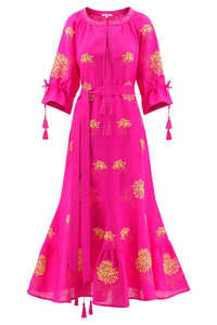 Robe longue d'ukraine brodée à manches longues et col rond pour femmes, nouvel arrivage - Product Image 3