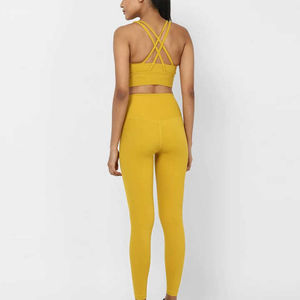 Servicios Personalizados OEM, Conjunto de Yoga Casual para Mujer, Color Sólido, 100% Algodón, Ecológico, Transpirable, Alta Calidad, Mejor Proveedor, al por Mayor - Product Image 2