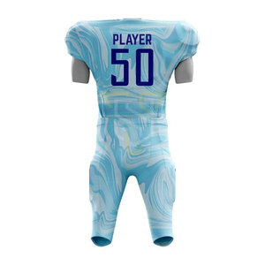Uniforme de fútbol americano de tamaño XL, estampado superior de alta calidad, ropa de práctica transpirable para jóvenes, nuevo estilo, conjuntos OEM con números lisos - Product Image 2