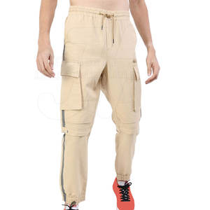 กางเกงคาร์โก้ผ้าฝ้ายทรงตรงมีหลายกระเป๋าสำหรับฤดูหนาวกางเกงคาร์โก้แบบใหม่น้ำหนักเบา - Product Image 1