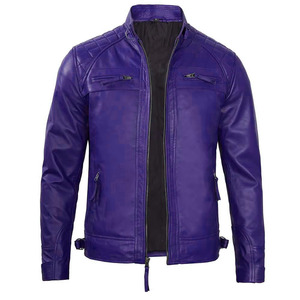 Genuine Leather <b>Jacket</b> 20225 <b>Custom</b> Logo Men Long Sleeve Slim Fit Winter Fashion Vintage Style <b>Denim</b> Fabric Windproof Breathable - Product Image 5