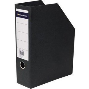 Soennecken DIN A4 Black Hardboard <b>Standing</b> File Holder 8.5 X 31.8 X 23.5 cm Letter Holder - Product Image 1
