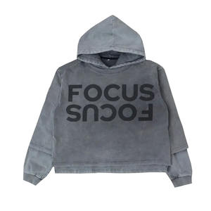 Wholesale Acid Wash Oversize Hoodies Cotton Made <b>Screen</b> Printed Logo Fashionable Hoodies For Winter - Product Image 1