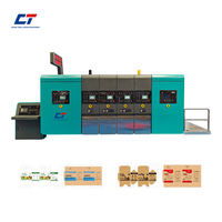 Machine d'impression de boîtes en carton ondulé entièrement automatique CHANGTENG, imprimante flexographique, découpeuse, plieuse, machine à coller