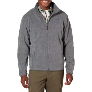Men's Winter Hooded Fleece <b>Jacket</b> Canvas Fabric Cotton Shell Front Logo Eco-Friendly Quick Dry Breathable Long Sleeve Stand - Product Image 6