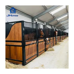 Luxury Style Powder Coated Metal Cleaning Place Horse Stable Horse Stall Front Box