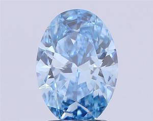 เพชรทรงรี 2.03 กะรัต สีฟ้าสดใส ระดับ VVS2 เพชรเพาะเลี้ยงในห้องปฏิบัติการ สำหรับทำเครื่องประดับ เพชร CVD - Product Image 3