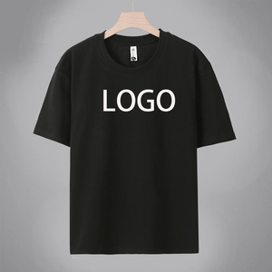 เสื้อยืดผู้ชายแขนสั้นระบายอากาศได้ดีผ้าคอตตอน100% ปักลาย3D 220GSM - Product Image 1